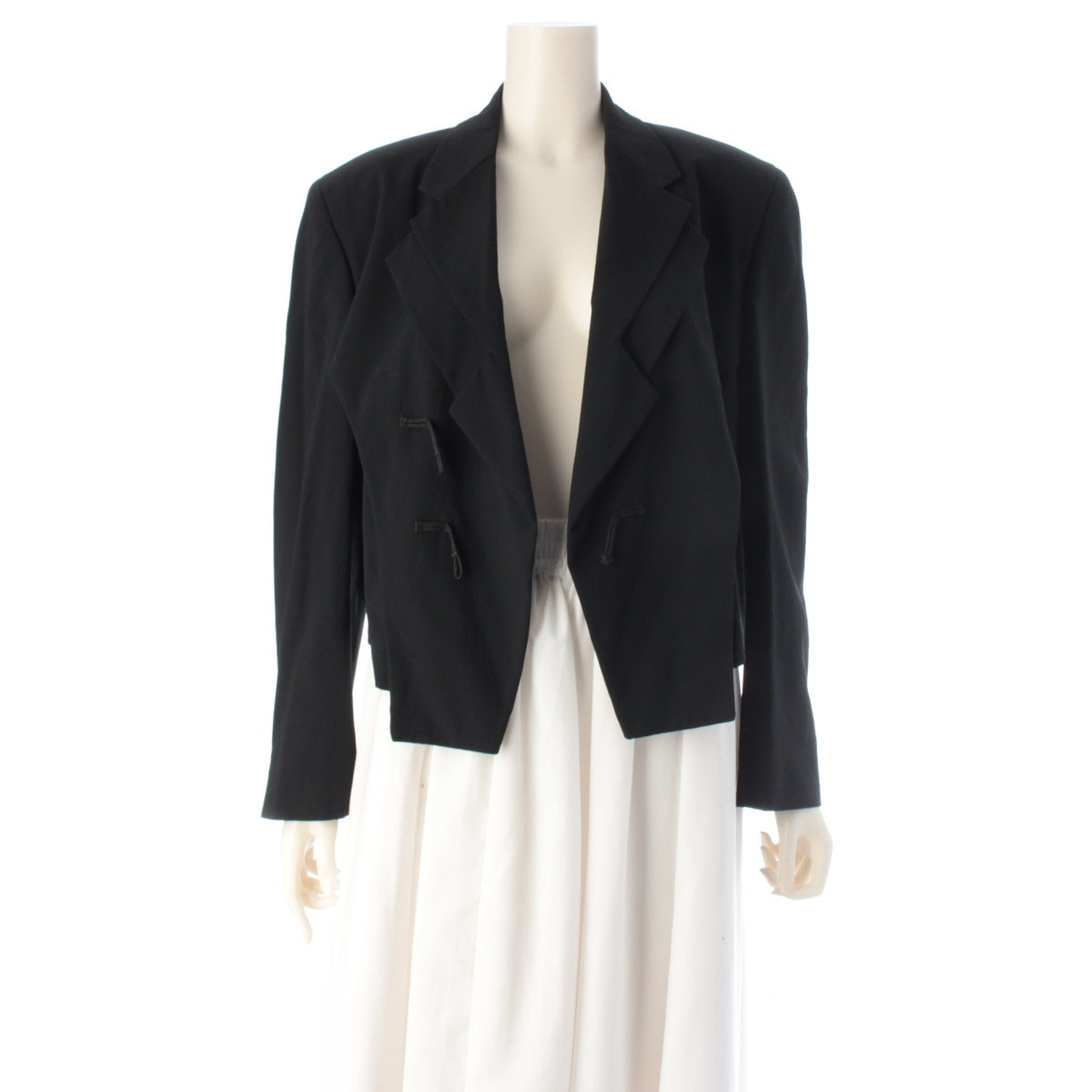 COMME des GARCONS Double lapel wool China Button tailored jacket GJ-11020M black M