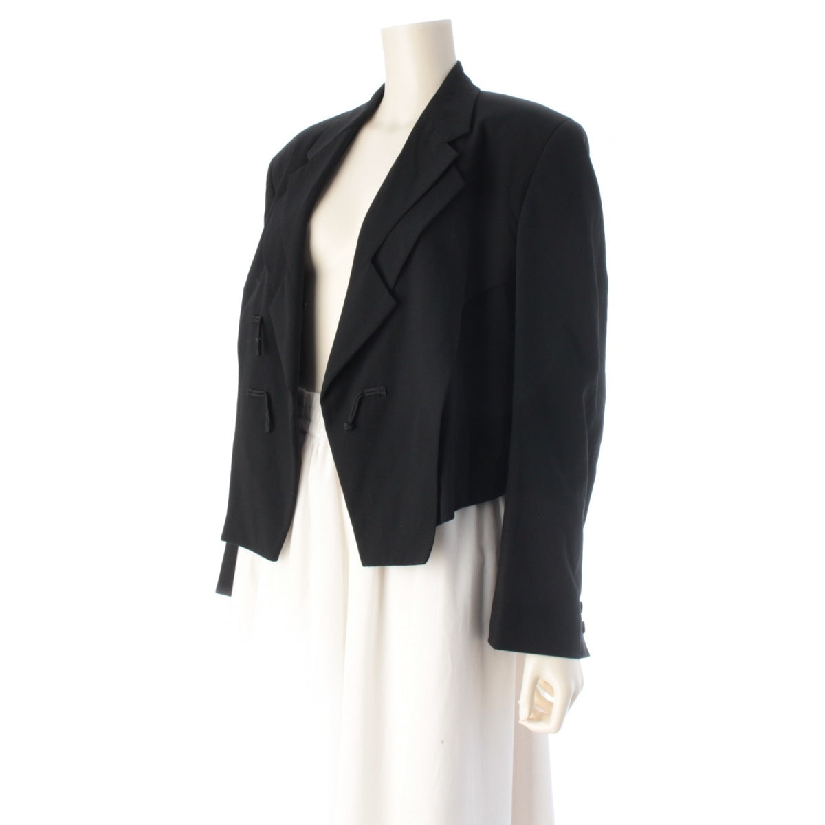 COMME des GARCONS Double lapel wool China Button tailored jacket GJ-11020M black M