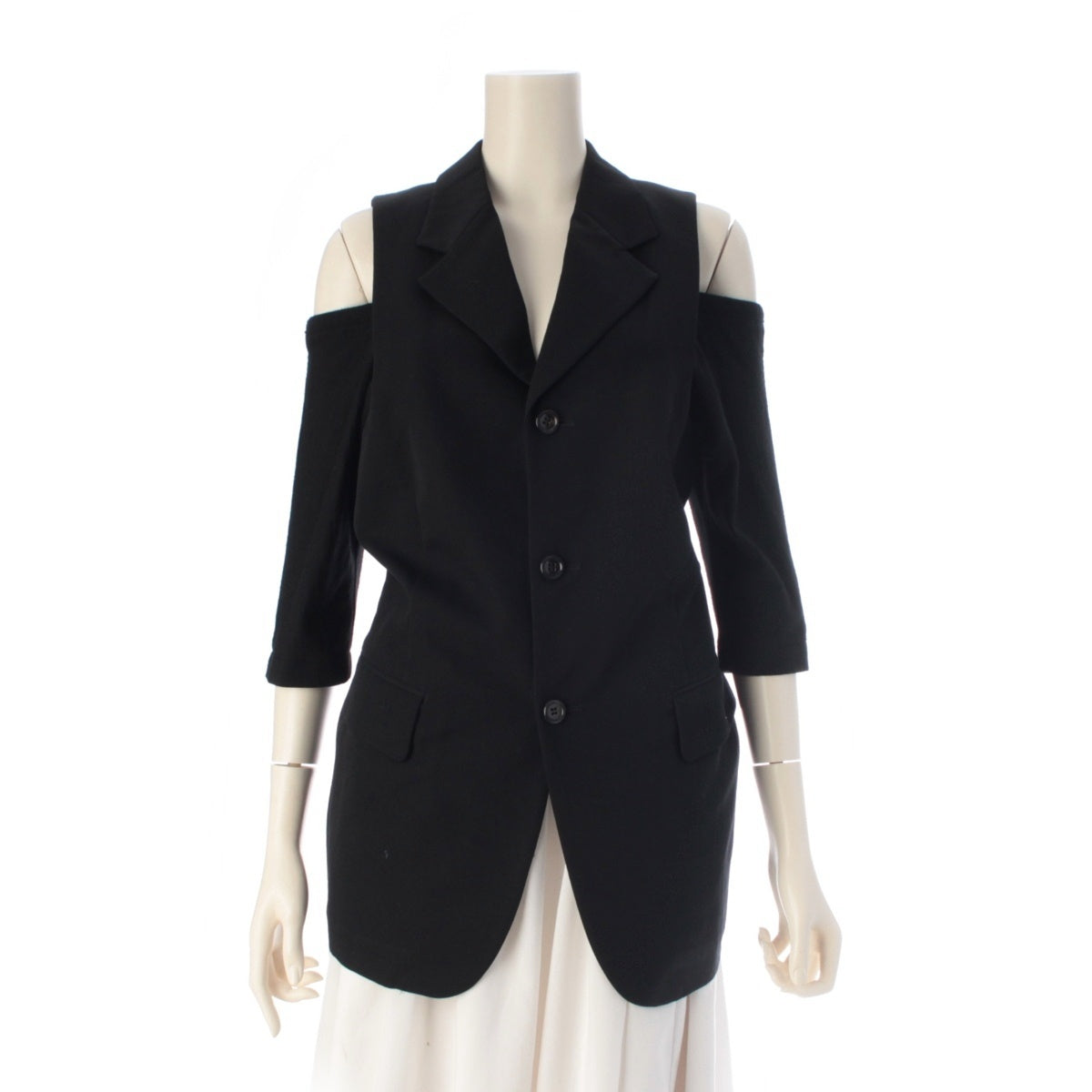 COMME des GARCONS Open Shoulder Jacket Best GJ-11003M black M