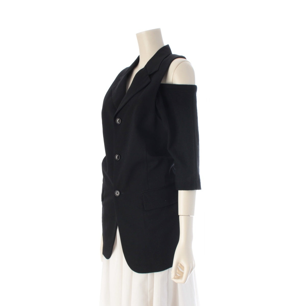 COMME des GARCONS Open Shoulder Jacket Best GJ-11003M black M