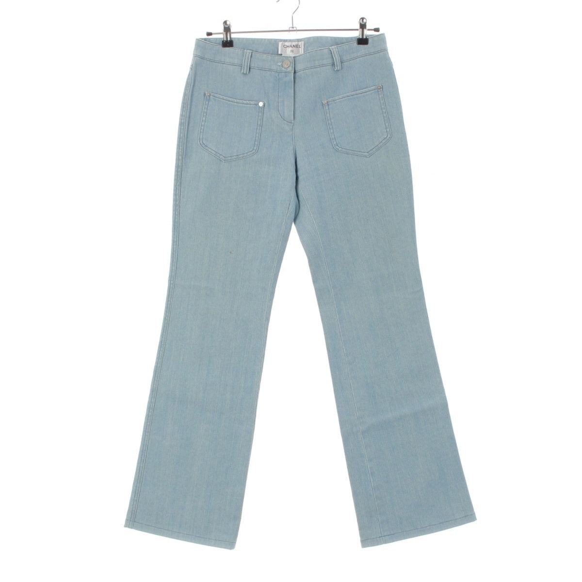 CHANEL 07P Denim Pants Bottoms P30514 Indigo blue 40