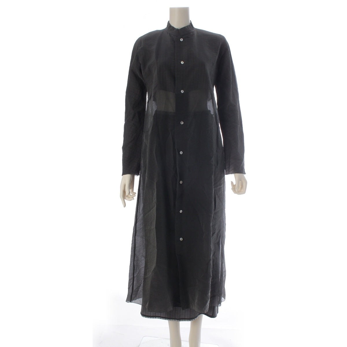 Yohji Yamamoto Y's Long shirt dress Skirt setup YC-D05-800 YC-S11-800 gray charcoal 3 2