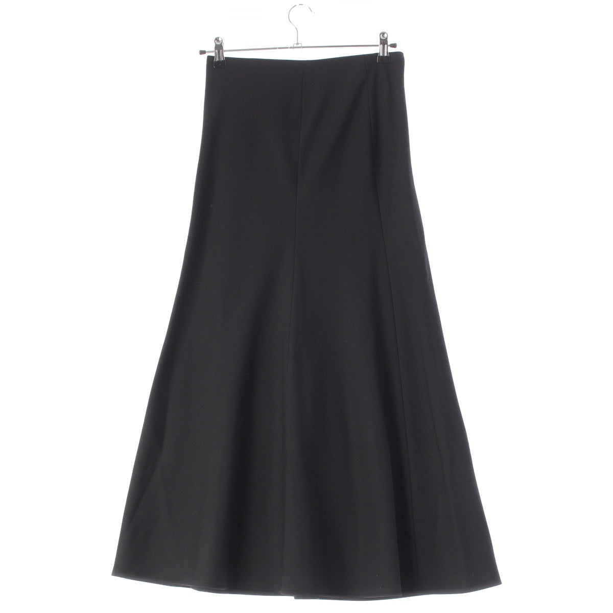 Yohji Yamamoto +NOIR wool Maxi Flare skirt NJ-S04-102 black 2