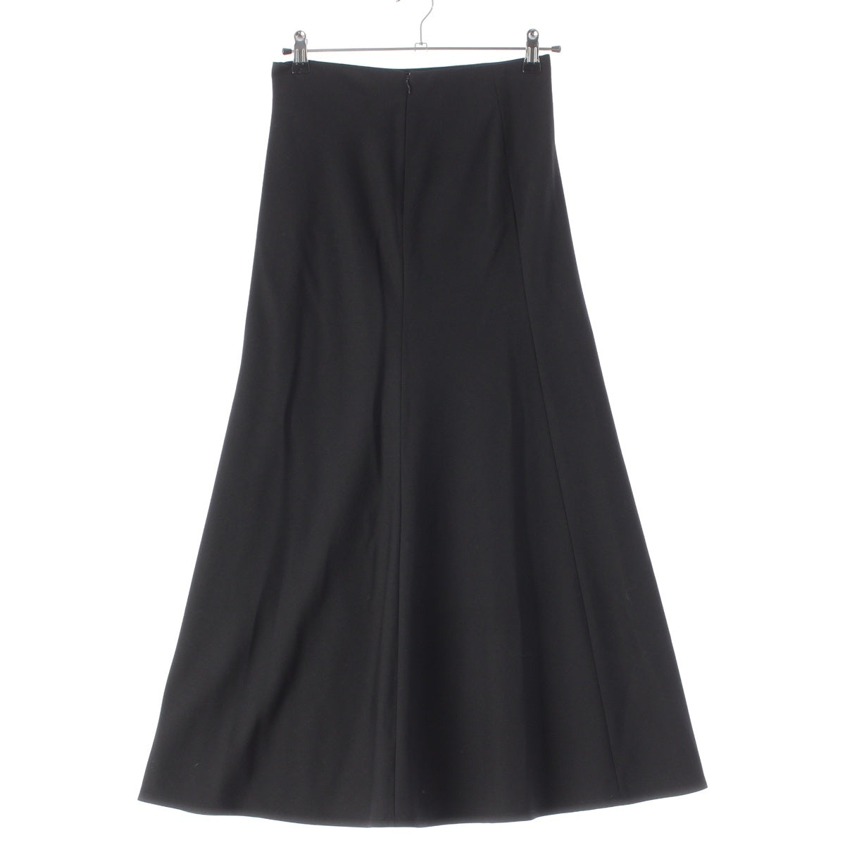 Yohji Yamamoto +NOIR wool Maxi Flare skirt NJ-S04-102 black 2