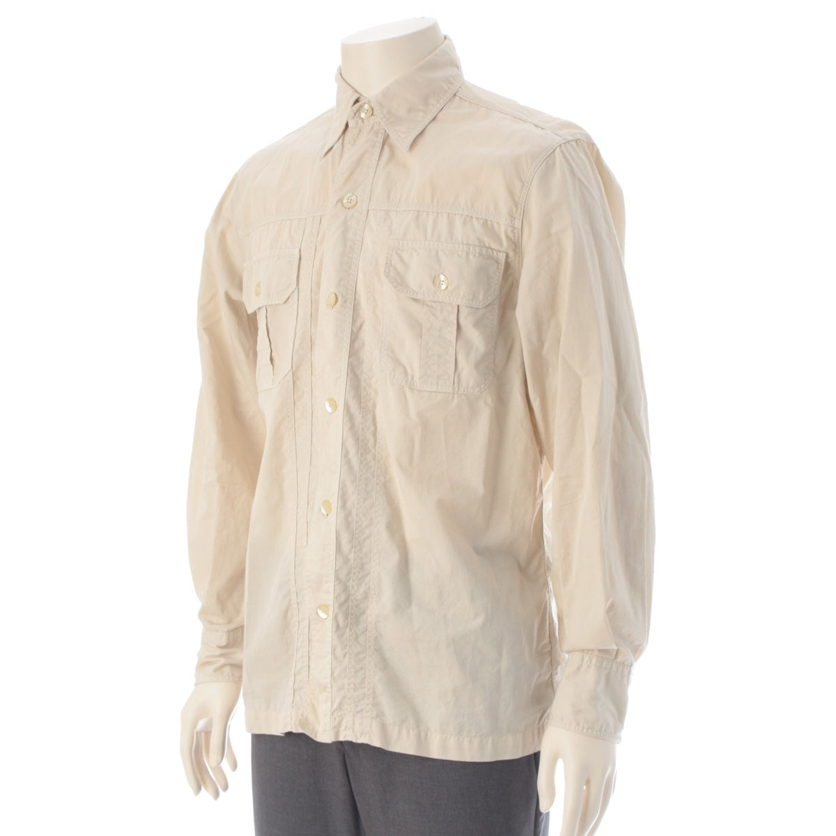 Massimo Osti Production Lightweight Long sleeve shirt Jacket tops Ivory system