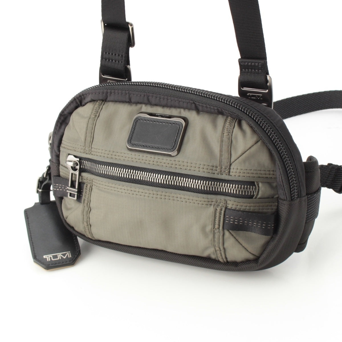 TUMI ALPHA BRAVO 3IN1 Multi body bag Waist, chest, sling pouch Khaki black