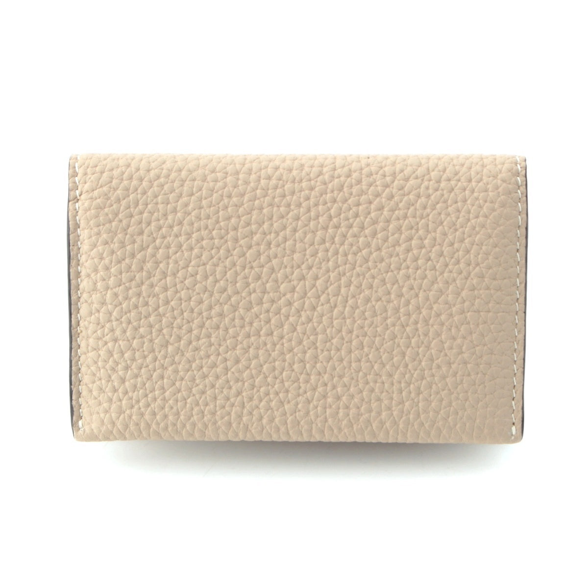 BONAVENTURA shrink leather Card Case name card holder Etoupe Greige