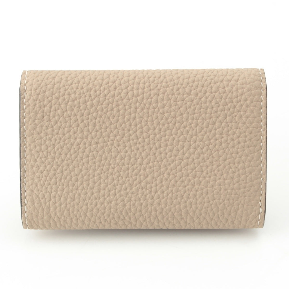 BONAVENTURA shrink leather Card Case name card holder Etoupe Greige