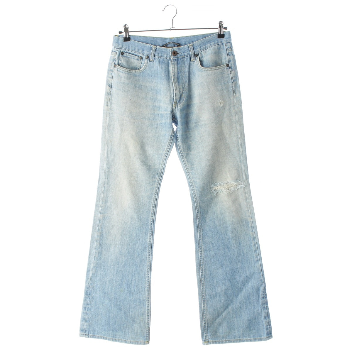 MIUMIU Archive distressed denim Pants Bottoms Ice blue 32