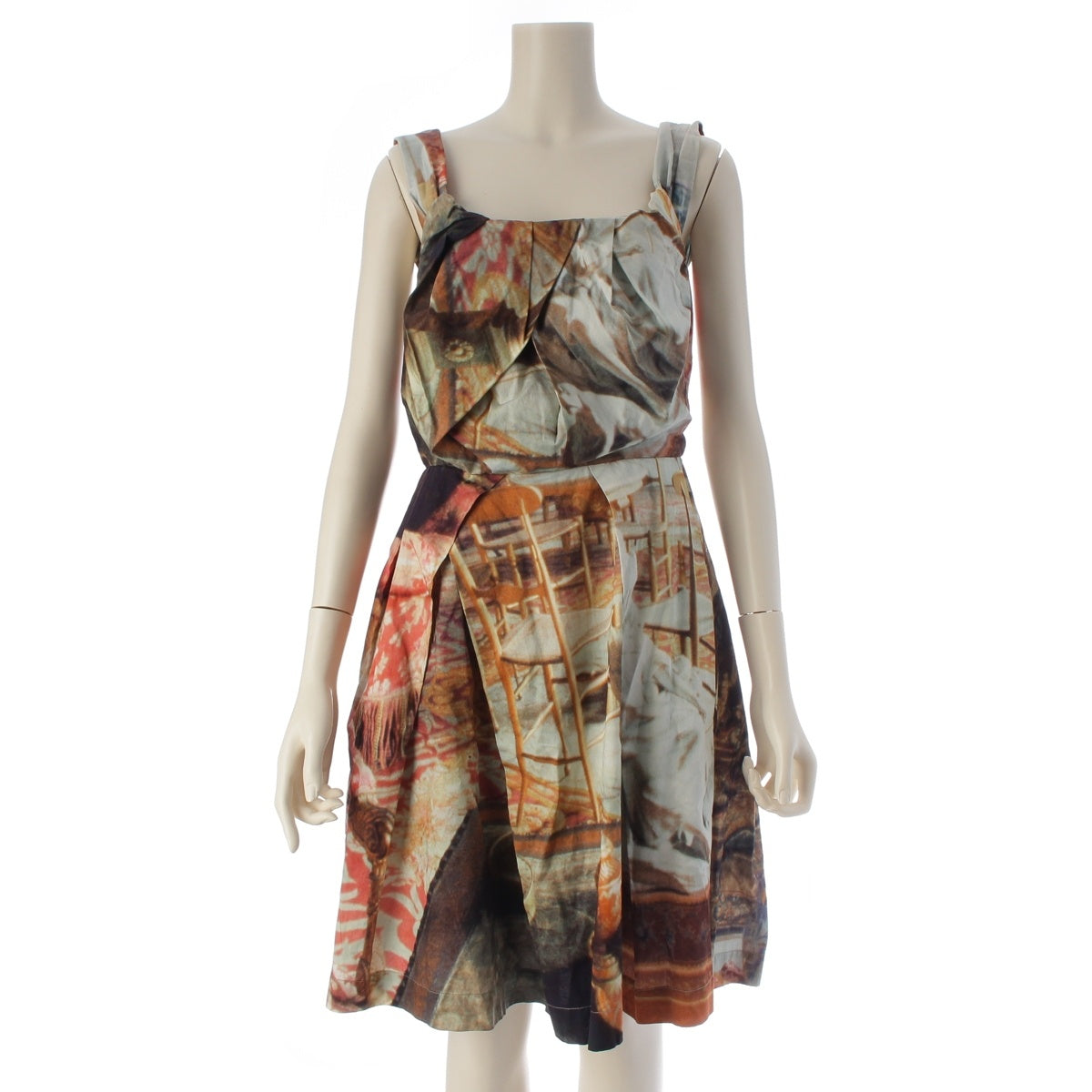 Vivienne Westwood Anglomania Replica Salon Pattern Sleeveless one piece multicolor 40