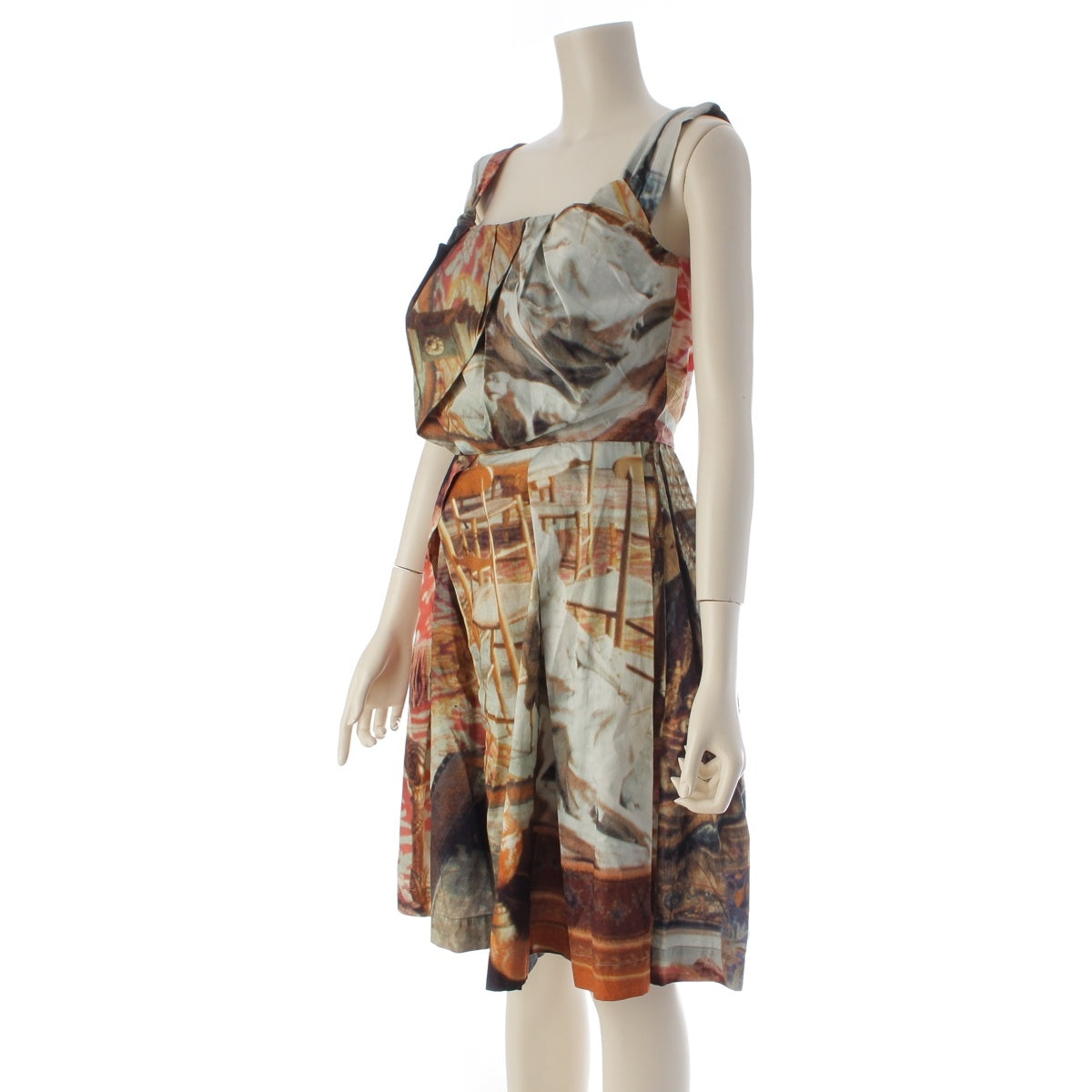 Vivienne Westwood Anglomania Replica Salon Pattern Sleeveless one piece multicolor 40