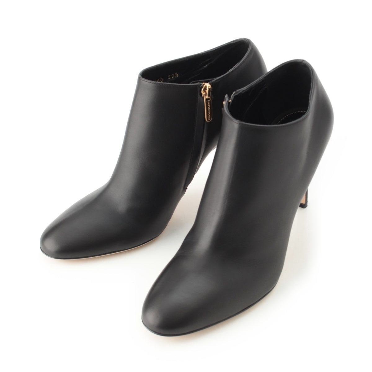 Sergio Rossi leather short boots Booties black 39 1/2