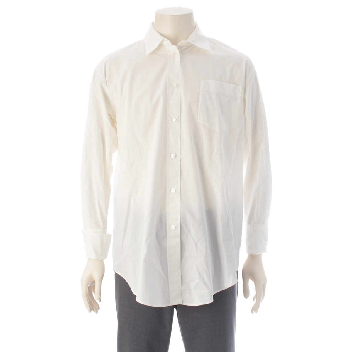 THE ROW cotton MENT SHIRT Oversized Shell Button Shirt blouse 10204 W4075 white 0