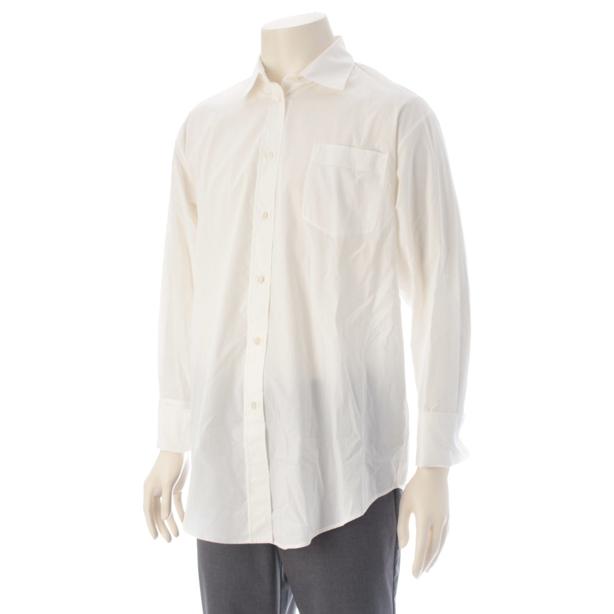 THE ROW cotton MENT SHIRT Oversized Shell Button Shirt blouse 10204 W4075 white 0