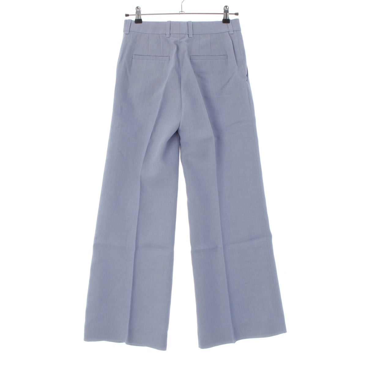Chloe Wide straight slacks Pants CHC24SPA361304E034 Pebble Blue, Sax Blue 34