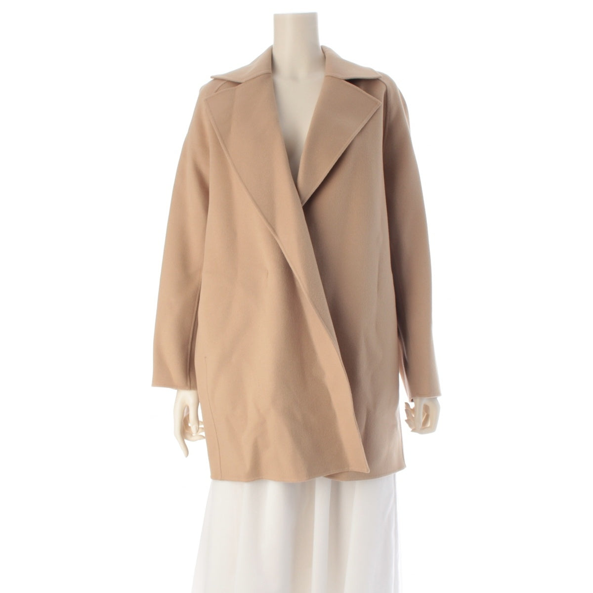 Drawer Aoyama Limited Edition 20th Anniversary wool cashmere Oversize tailored jacket coat 6525-299-0869 beige 36