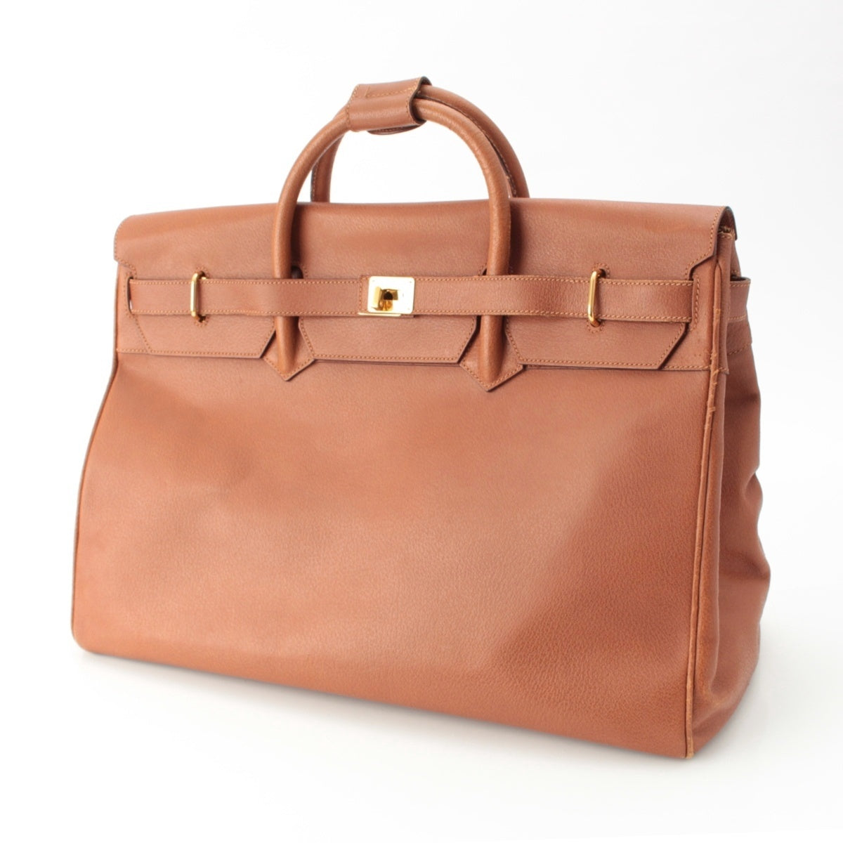 GUCCI leather Birkin type Handbag 012.58.3812.10 Brown