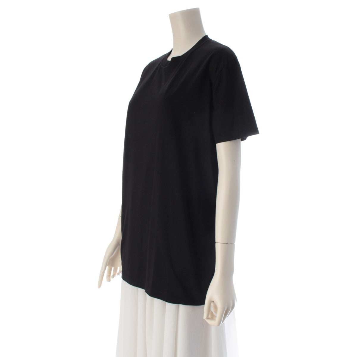 PRADA cotton Triangle Patch Crewneck Short sleeve T-shirt black L