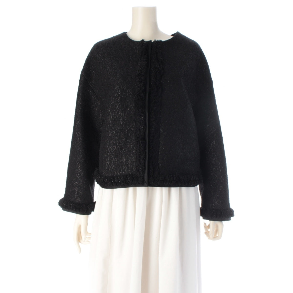 EAUVIRE Cotton wool Tweed Short No color jacket outer FGDVA15110 black 38
