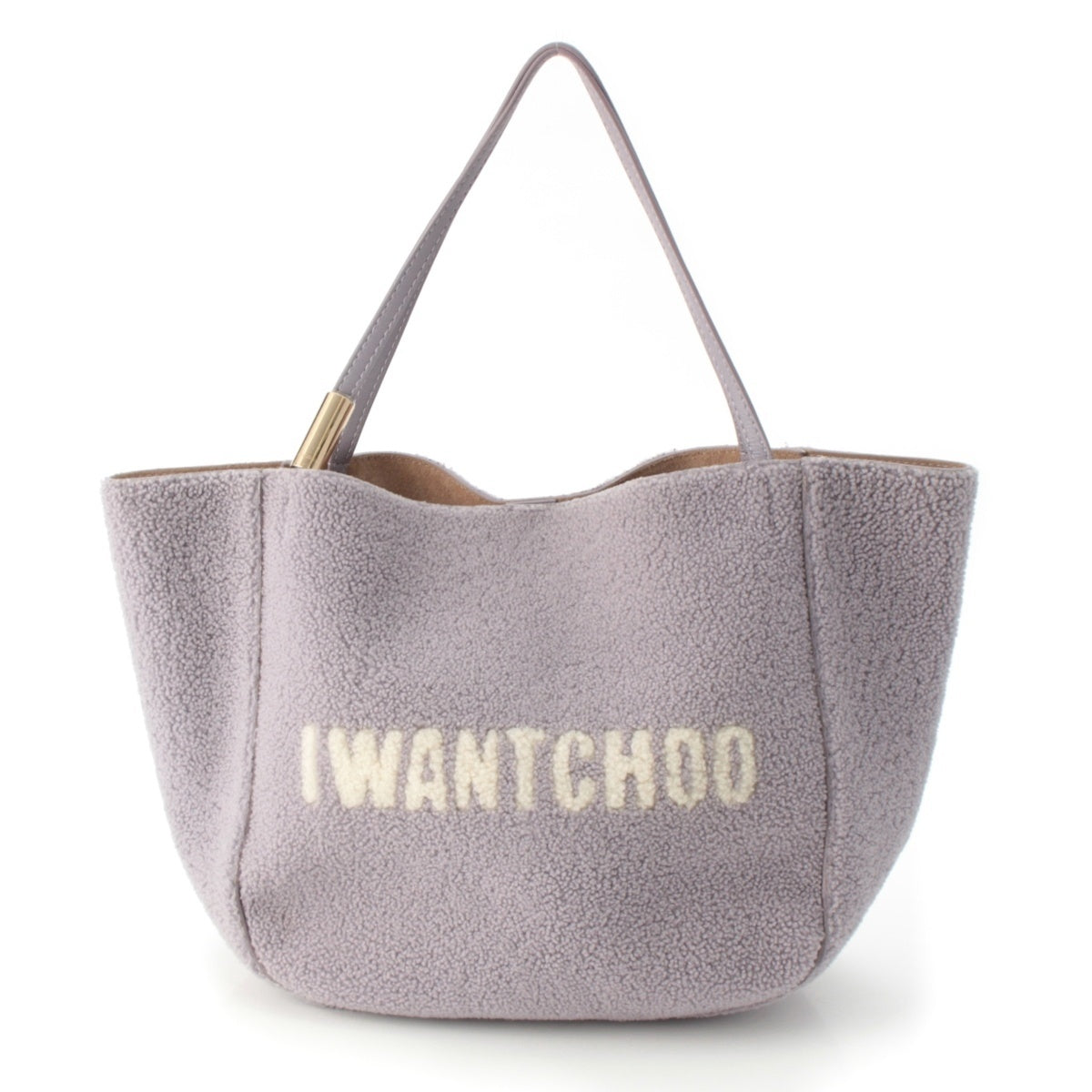 JIMMY CHOO Bore IWANTCHOO Tote Bag purple