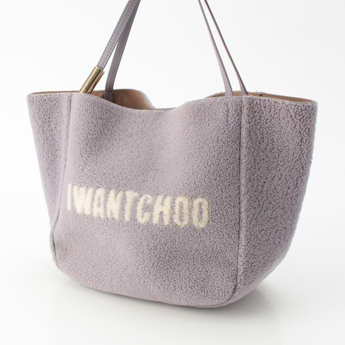 JIMMY CHOO Bore IWANTCHOO Tote Bag purple
