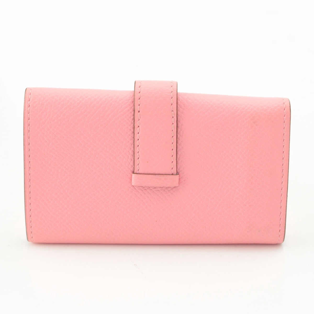HERMES Bean Epsom leather 4-Key Holder Gold Metal Key holder Rose Confetti