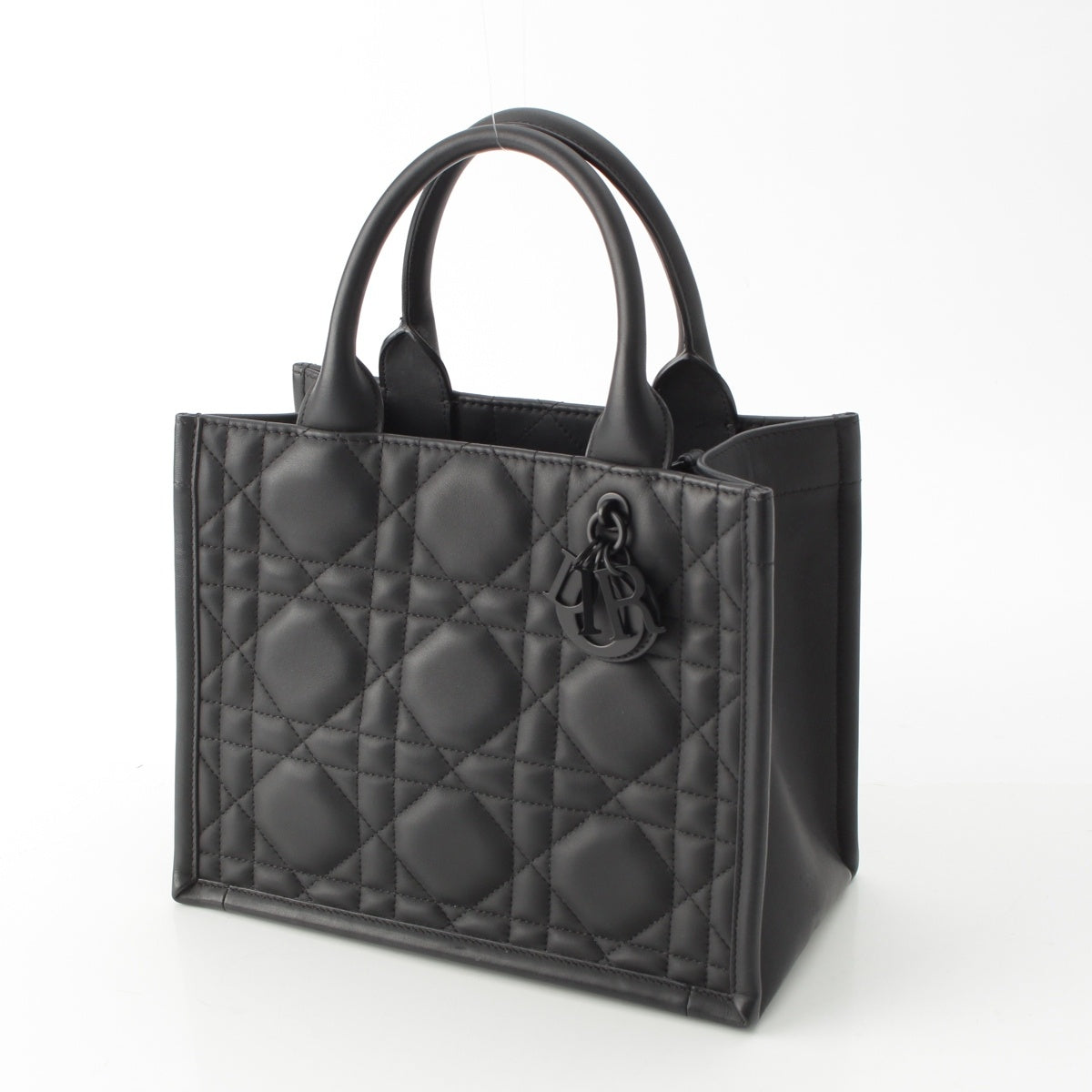 Christian Dior leather Microcannage Book Tote Bag M1325SLOI M900 So Black Small