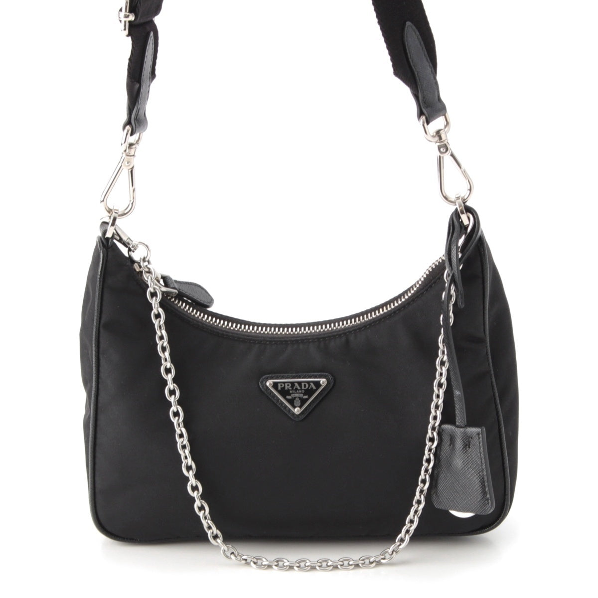 PRADA Re-Nylon Test nylon 2way Shoulder Bag black