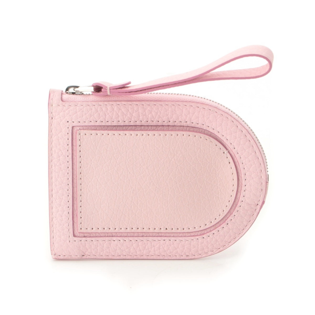 Delvaux Pan D Multifunction Taurillon Clemence leather Coin case Coin Pocket Pink Nakuru