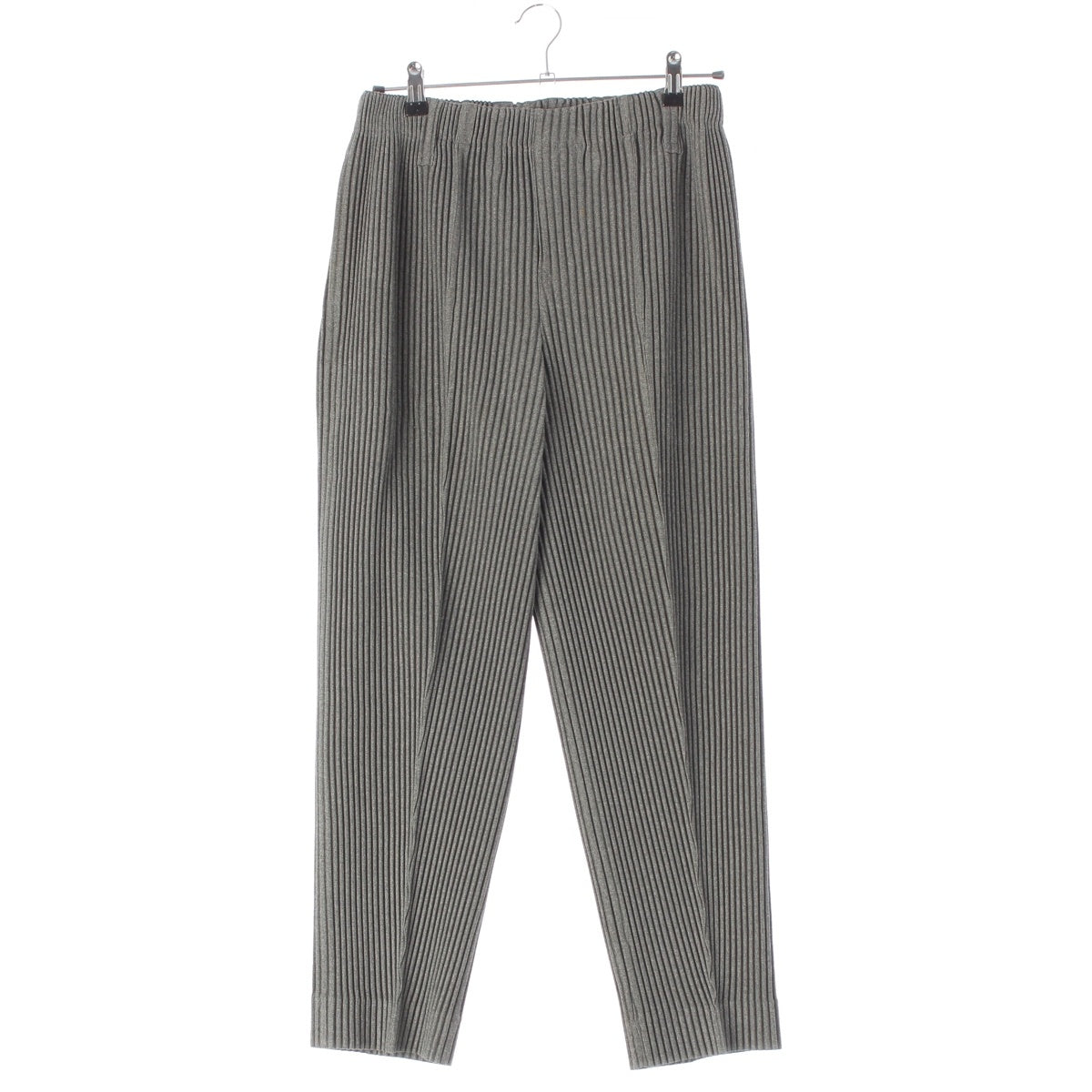 HOMME PLISSE ISSEY polyester WOOL LIKE LIGHT Wool-like Easy Pants Pants HP11-FF003 gray 1