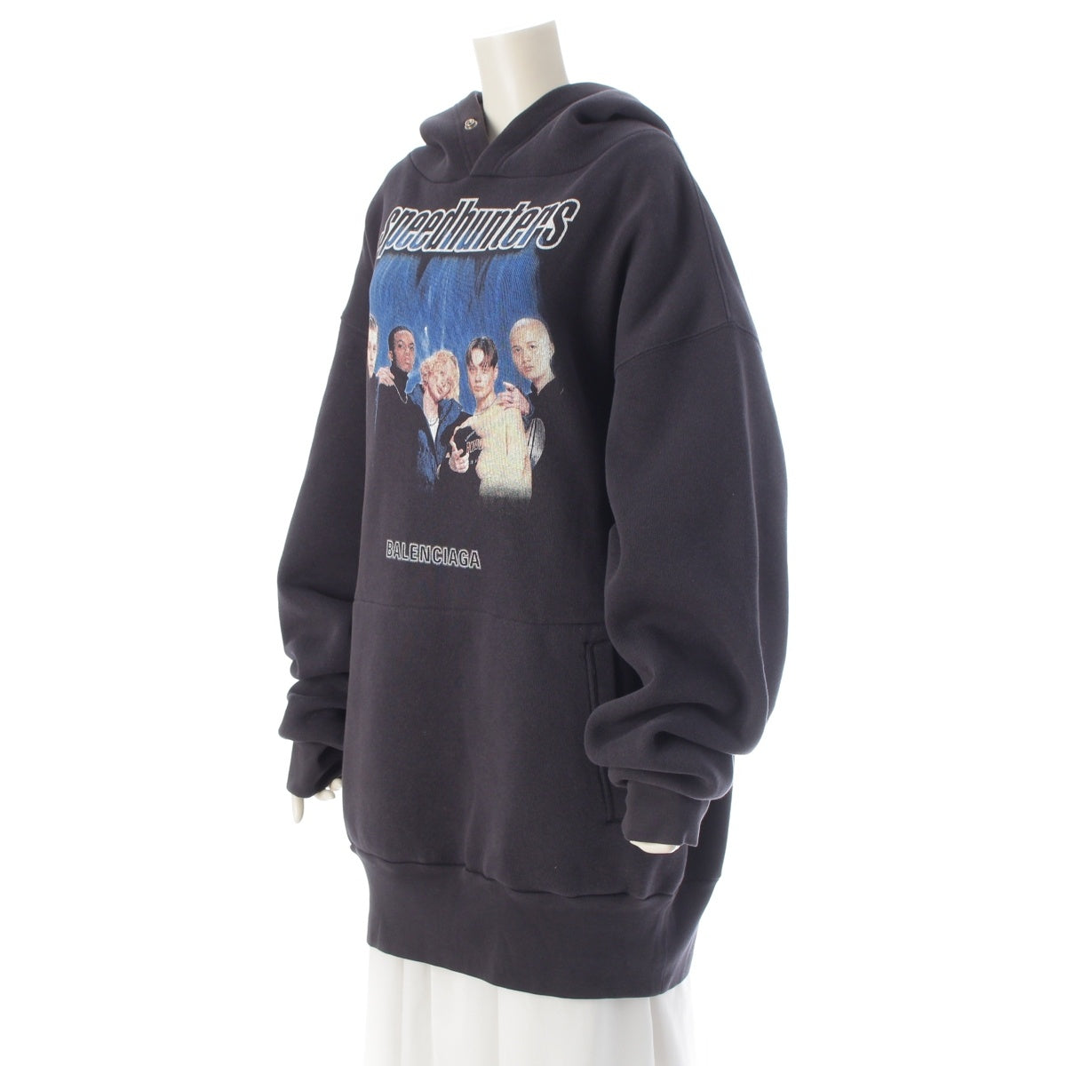 BALENCIAGA Demna Gvasalia Speedhunter Hoodie sweat 541871 black L