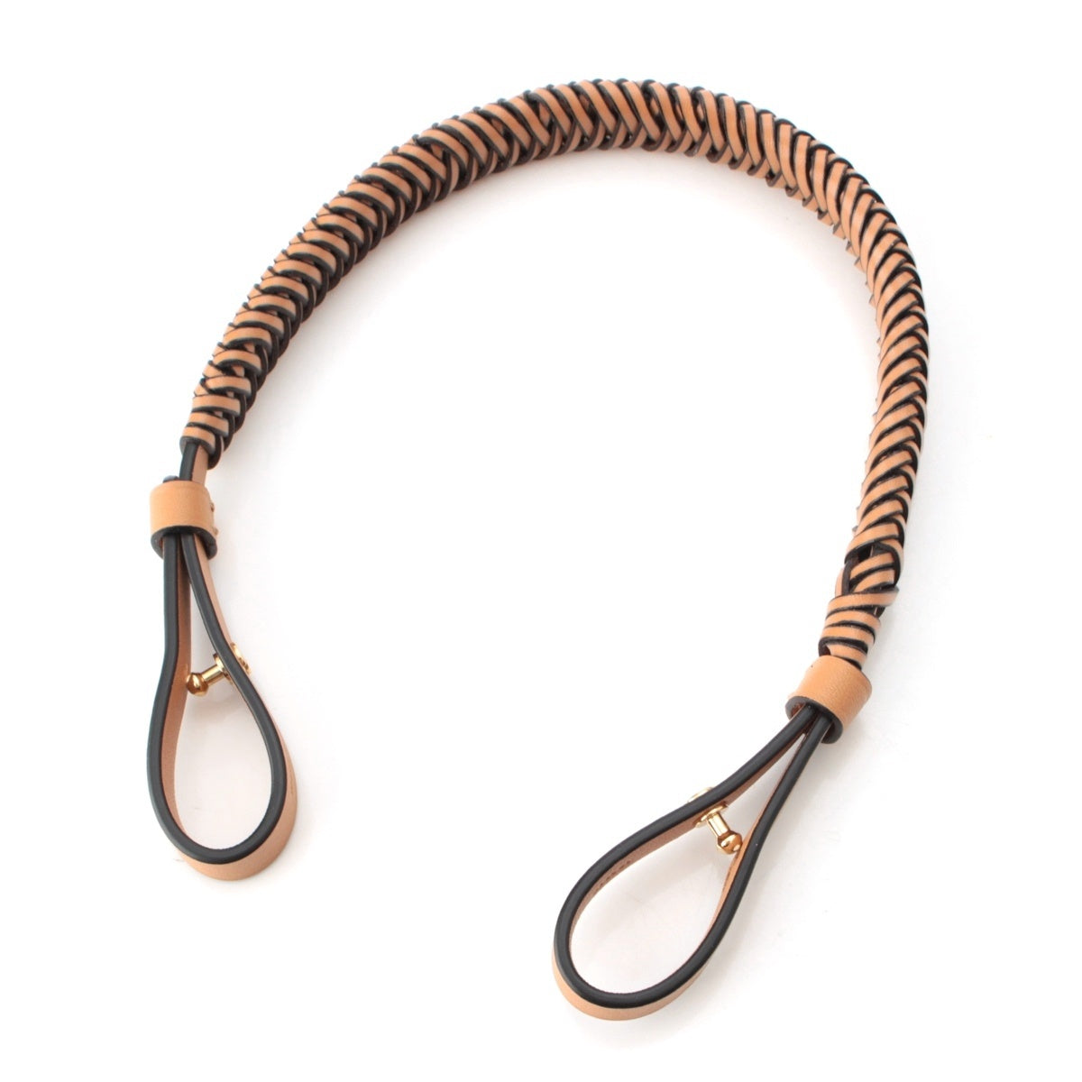 LOEWE leather Woven Short Strap Fashion accessories 182317 Brown