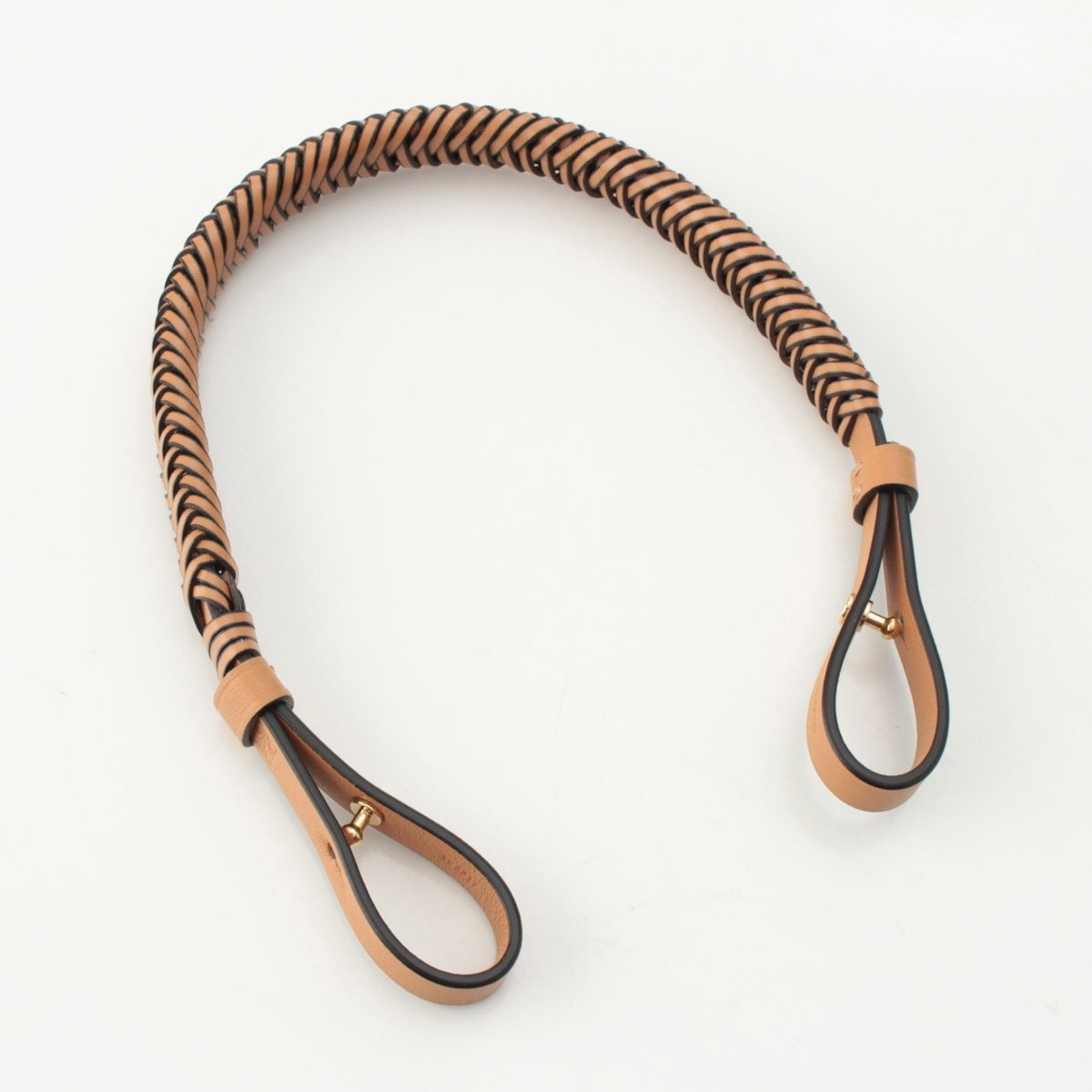 LOEWE leather Woven Short Strap Fashion accessories 182317 Brown