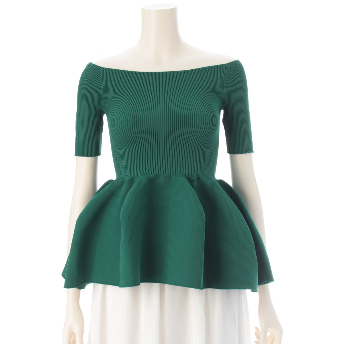 CFCL POTTERY HS OFF SHOULDER SHORT SLEEVE TOP Short sleeve knit tops CF009KN019 green F