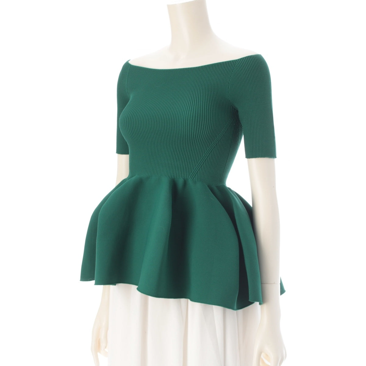 CFCL POTTERY HS OFF SHOULDER SHORT SLEEVE TOP Short sleeve knit tops CF009KN019 green F