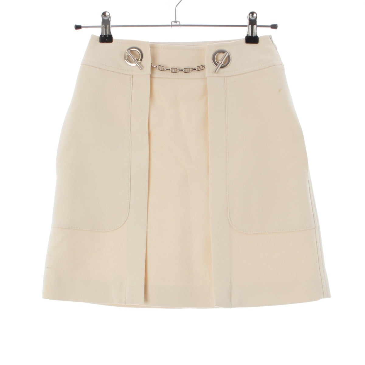 HERMES ChÃ©ne Dunkel skirt Bottoms white 34