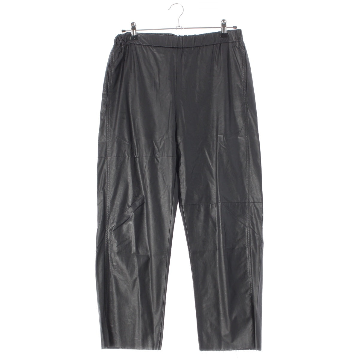 MM6 Faux leather Tapered Pants Bottoms S52KA0282 black 40