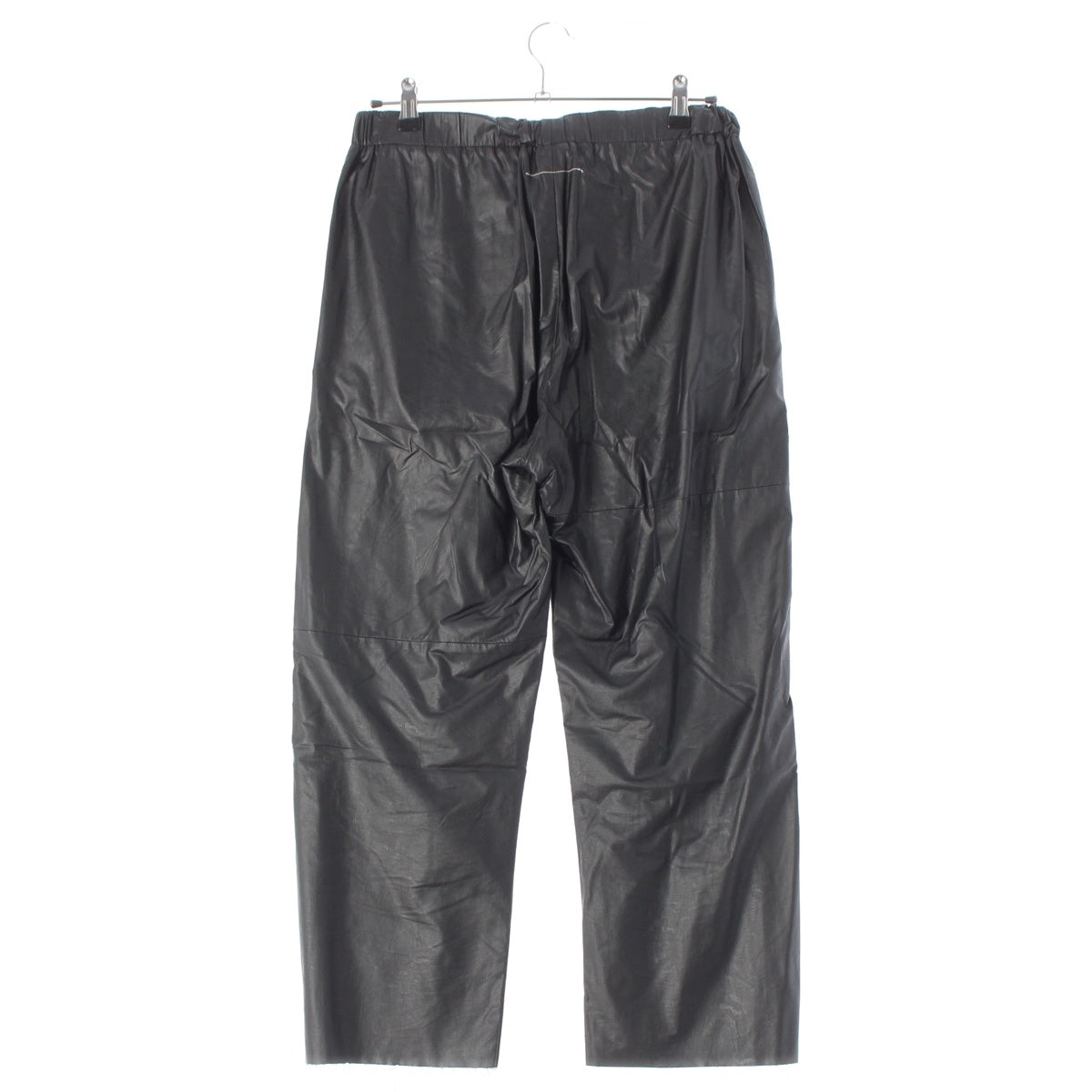 MM6 Faux leather Tapered Pants Bottoms S52KA0282 black 40