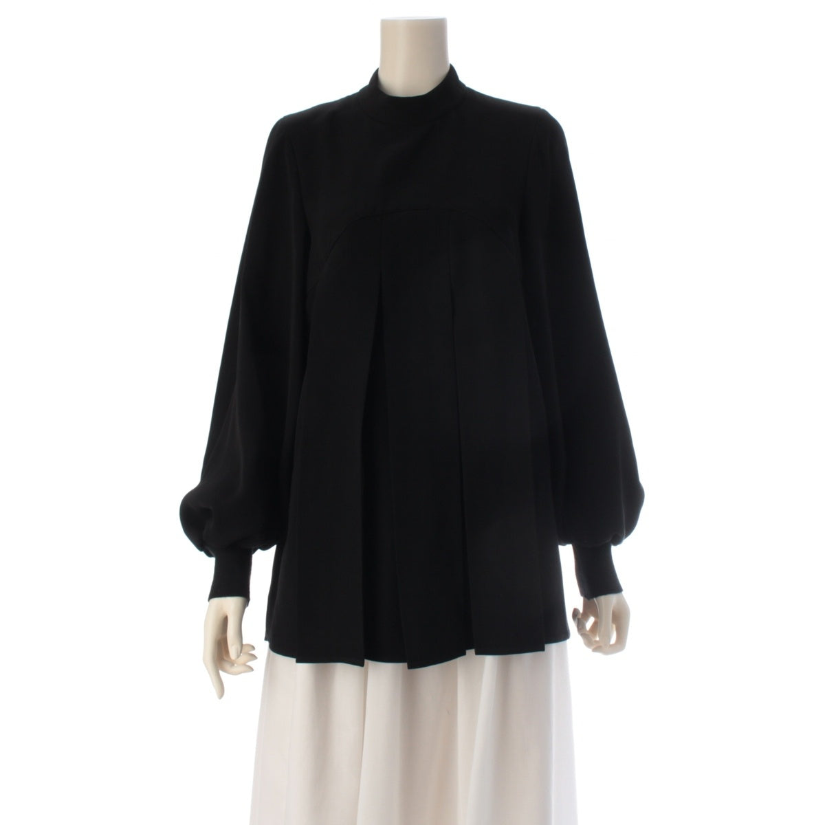 ENFOLD Box Pleated Pullover Tunic tops 300GA230-2460 black 38