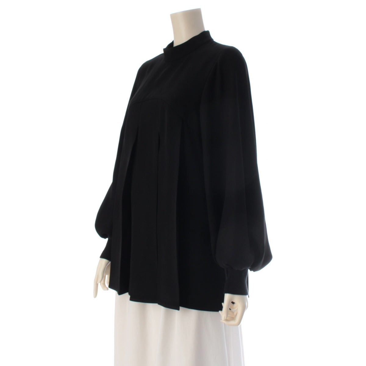 ENFOLD Box Pleated Pullover Tunic tops 300GA230-2460 black 38
