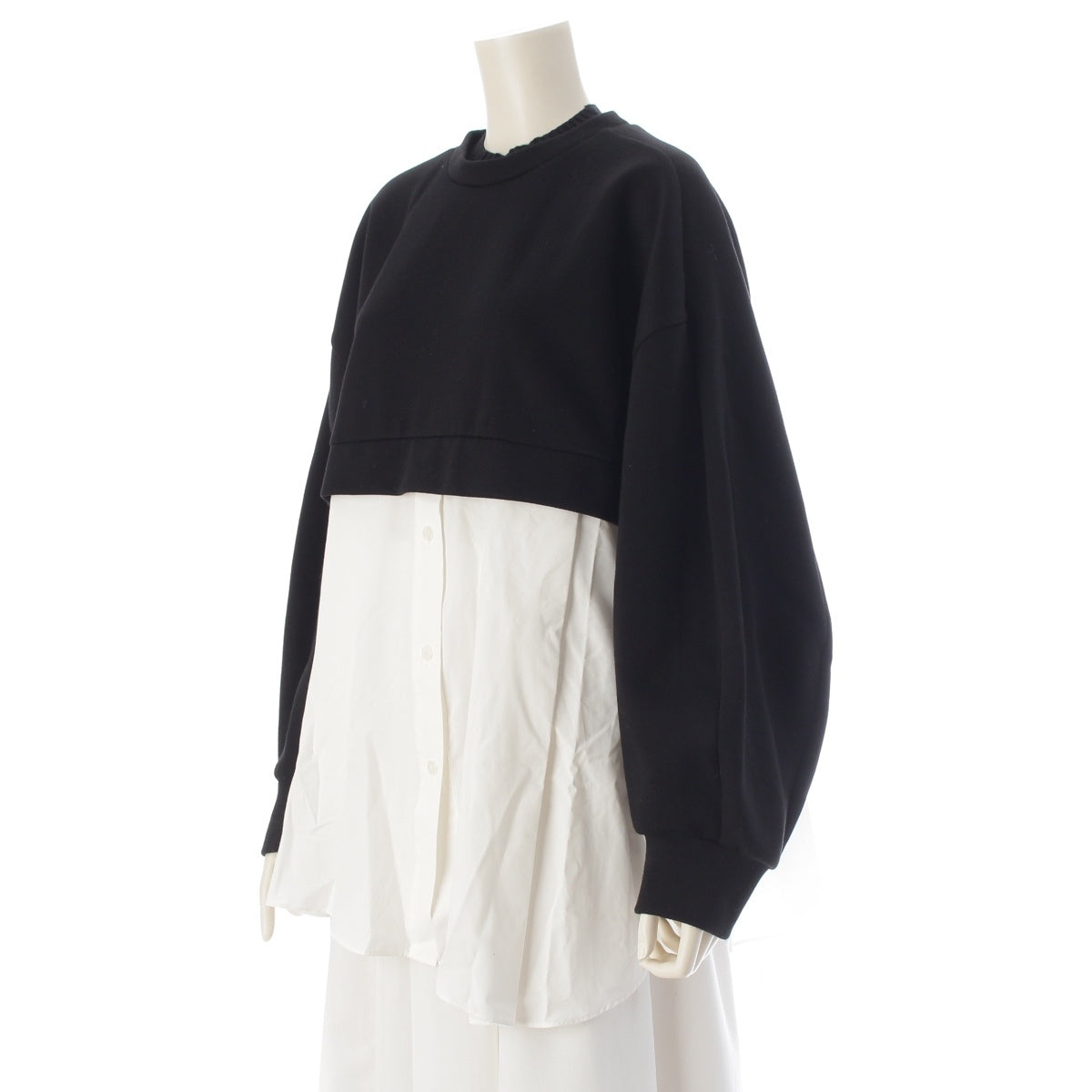 Nagon stance Layered shirt pullover tops 470IA880-2161 Black White M