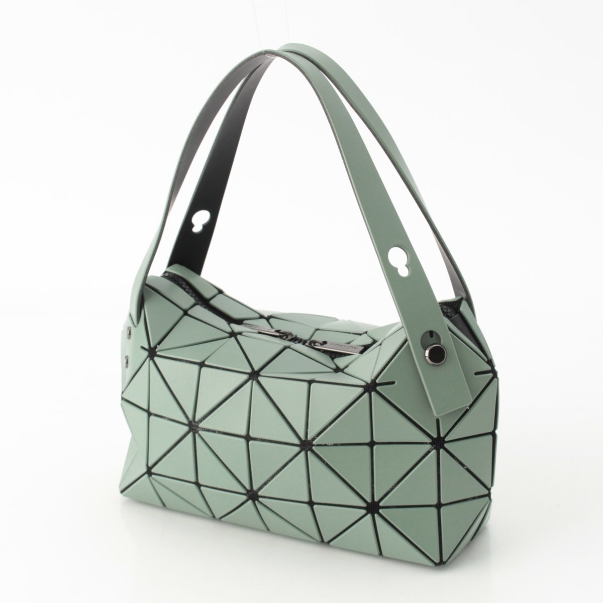 BAO BAO ISSEY MIYAKE BOSTON BIG PVC Handbag BB56 AG481 khaki