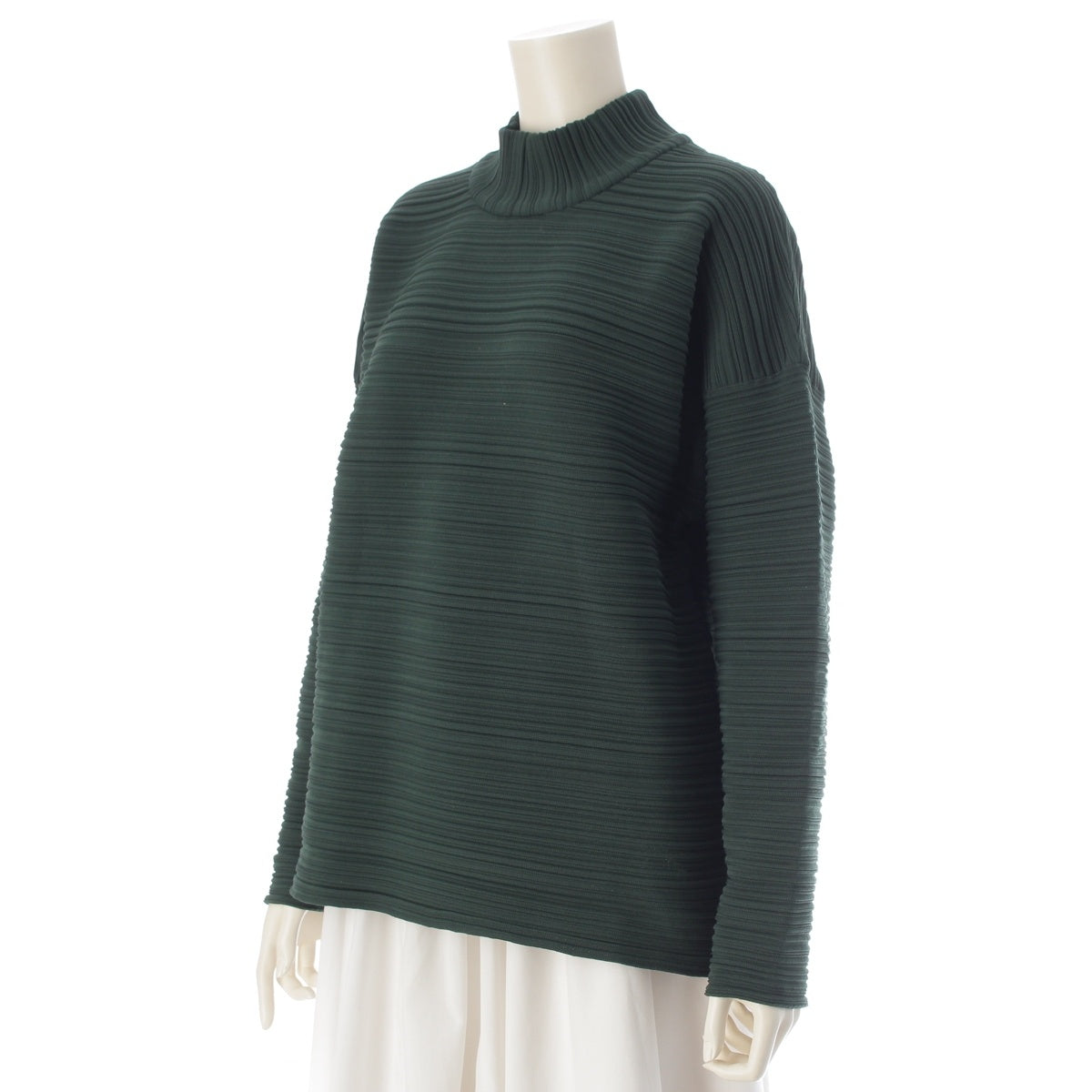 PLEATS PLEASE REPE KNIT Pleated knit tops PP43KK801 green