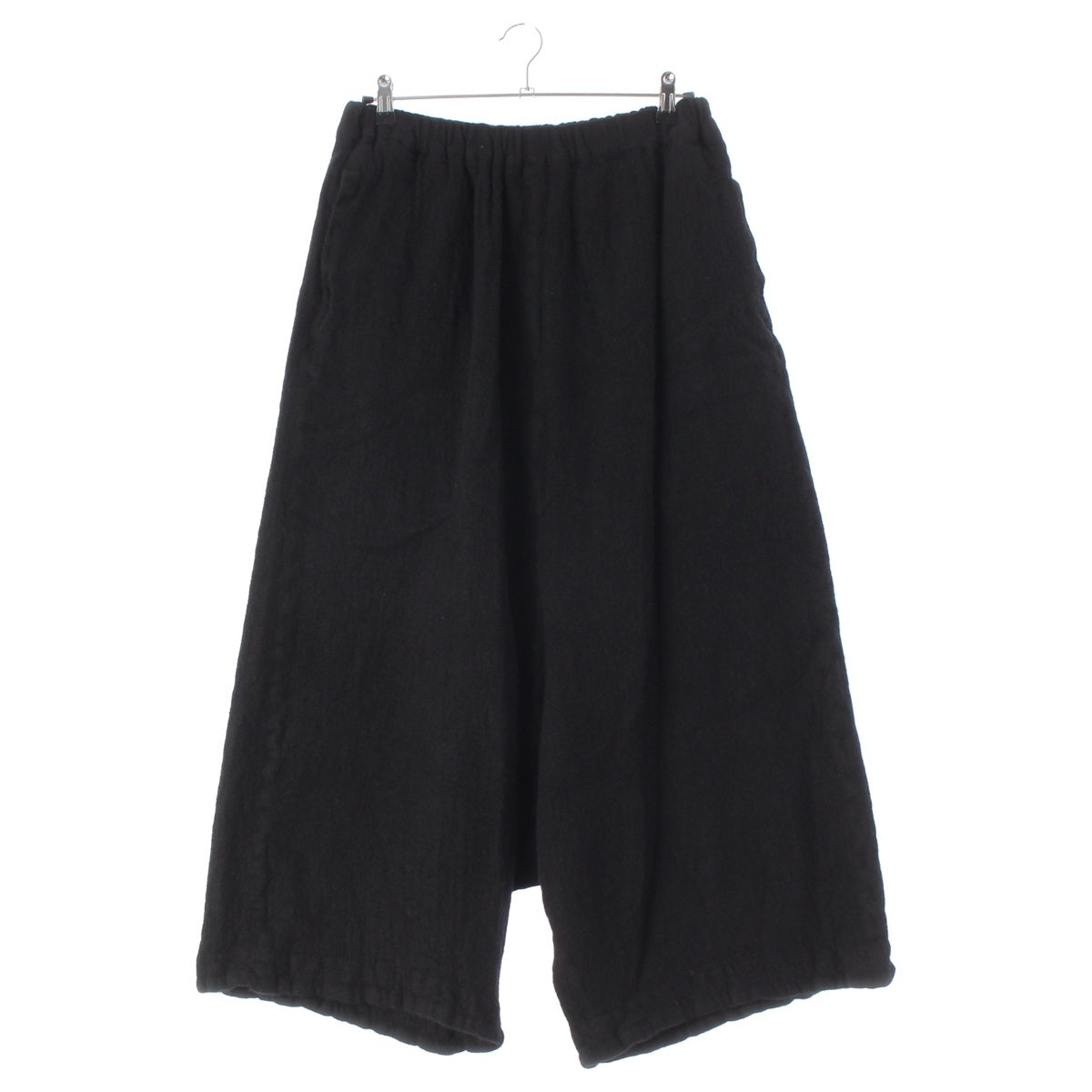 COMME des GARCONS wool Wide, oversized, shaggy Saruel pants GH-P011 black M