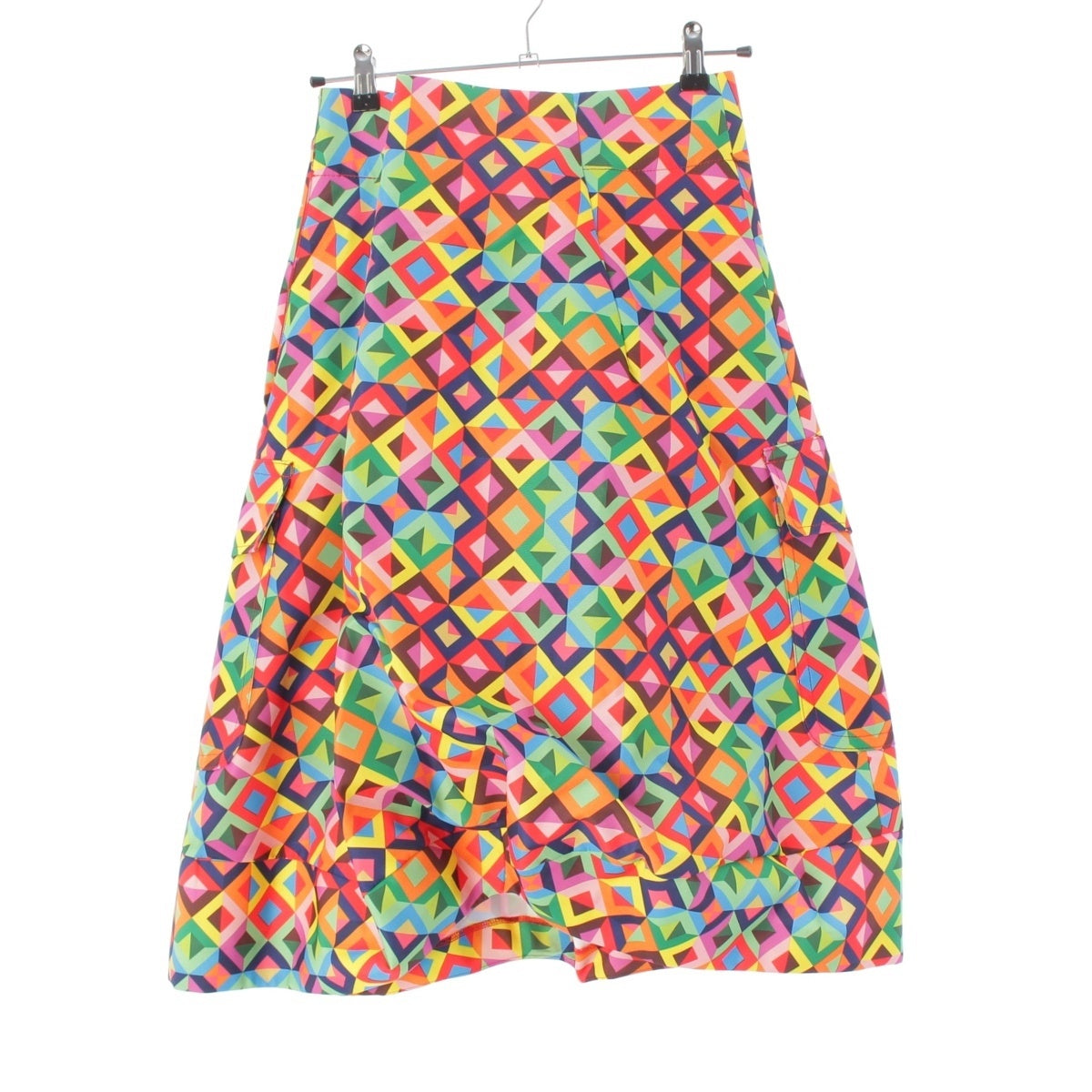COMME des GARCONS All-over geometric pattern, three-dimensional, voluminous. skirt Bottoms GM-S018 multicolor XS