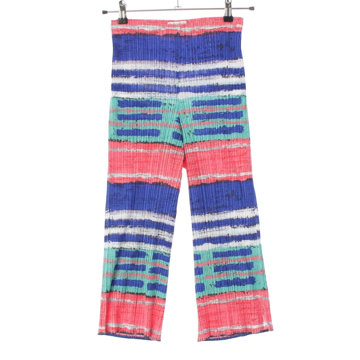 PLEATS PLEASE Painted pattern, Pleated, Straight Pants Bottoms PP21-JF684 multicolor 1