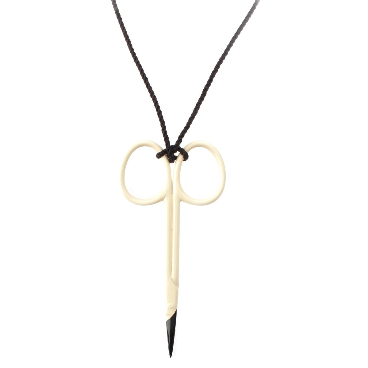 ANN DEMEULEMEESTER scissors Necklace Accessories White black