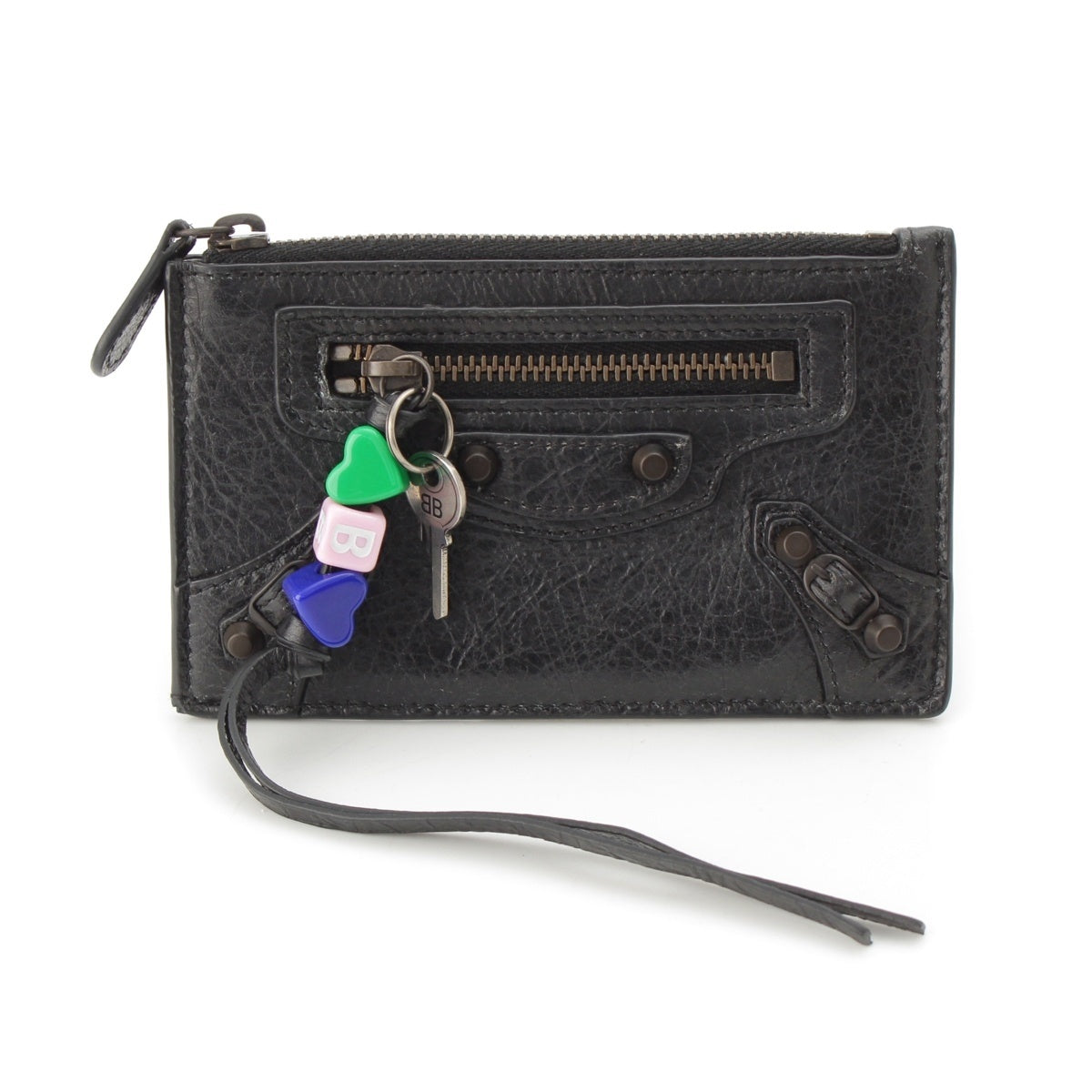 BALENCIAGA LE CITY LONG leather Coin case Wallet Wallet 810607 black