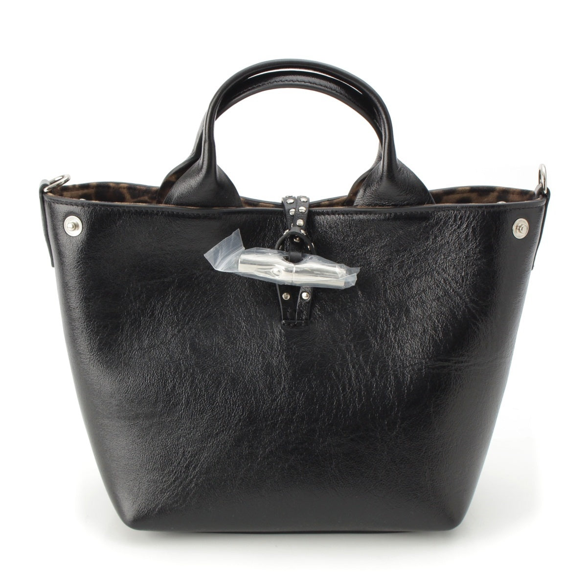 Longchamp Le Rozo leather 2WAY Shoulder Handbag 10273HIH001 black