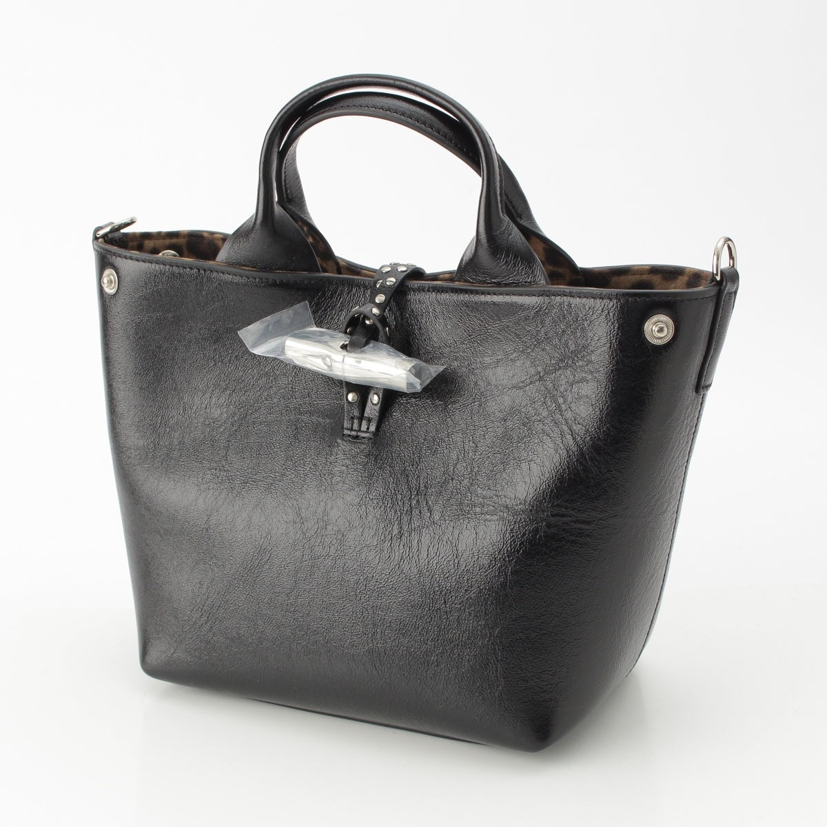 Longchamp Le Rozo leather 2WAY Shoulder Handbag 10273HIH001 black